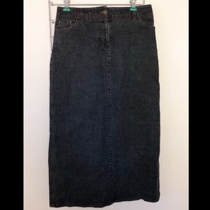 Long Denim Skirt